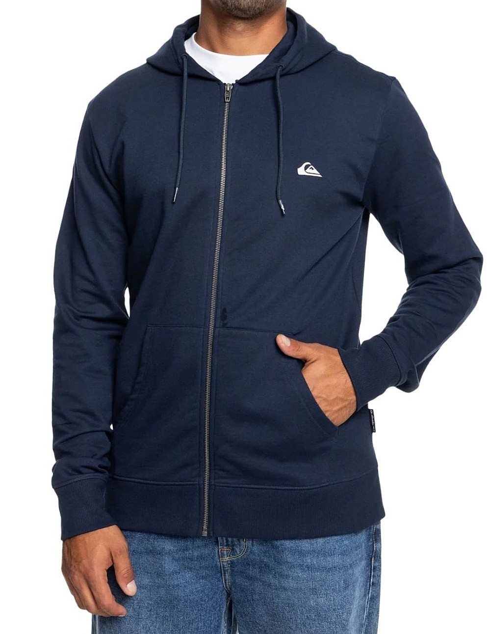 shirts Quiksilver Basic Hood Zip - BYJ0/Navy Blazer - men´s