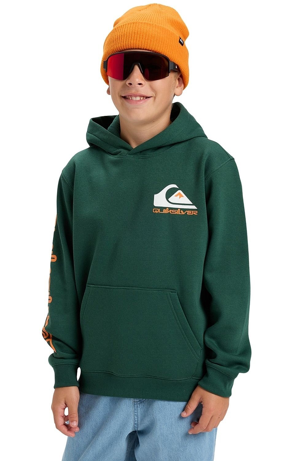 mikina Quiksilver Omni Logo Hoodie - TKR/Trekking Green