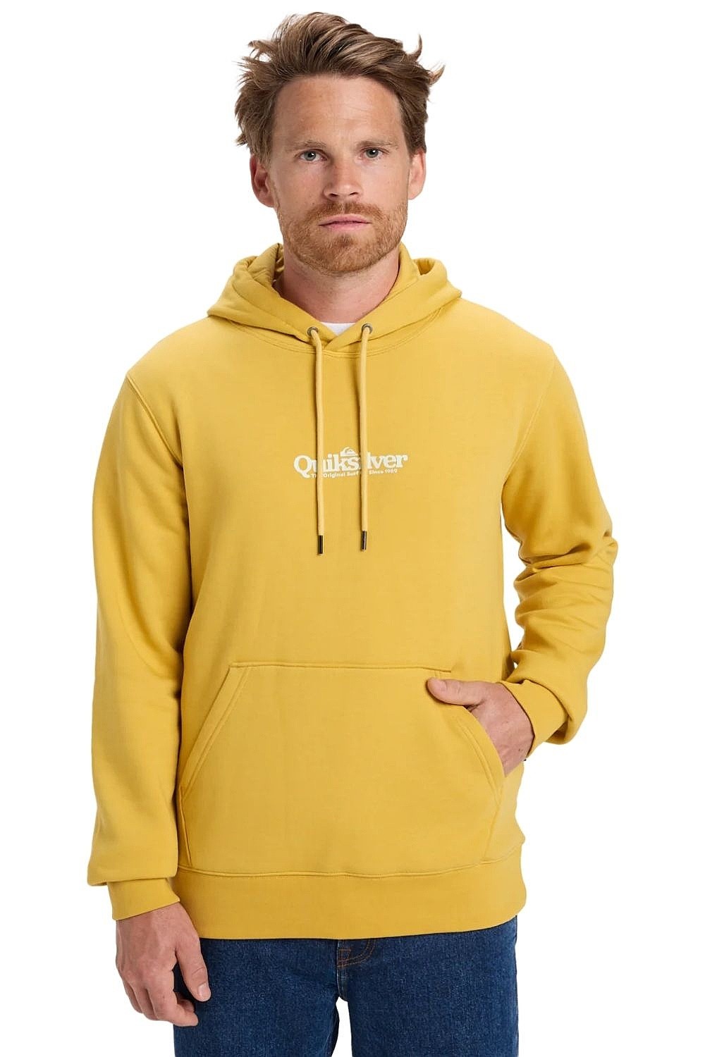 Sweatshirt Quiksilver Screen Fleece Fineline Hoodie - YHP0/Rattan - men´s