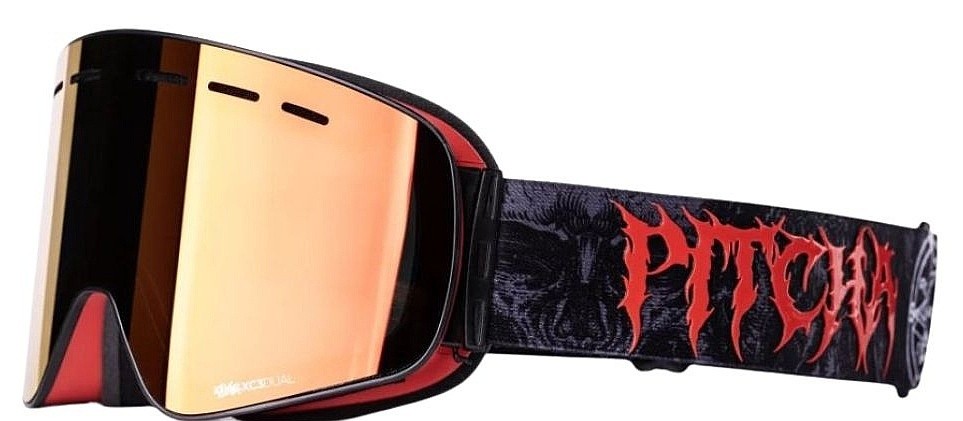 Skibrille Pitcha XC3 - Satanist/Full Revo Red