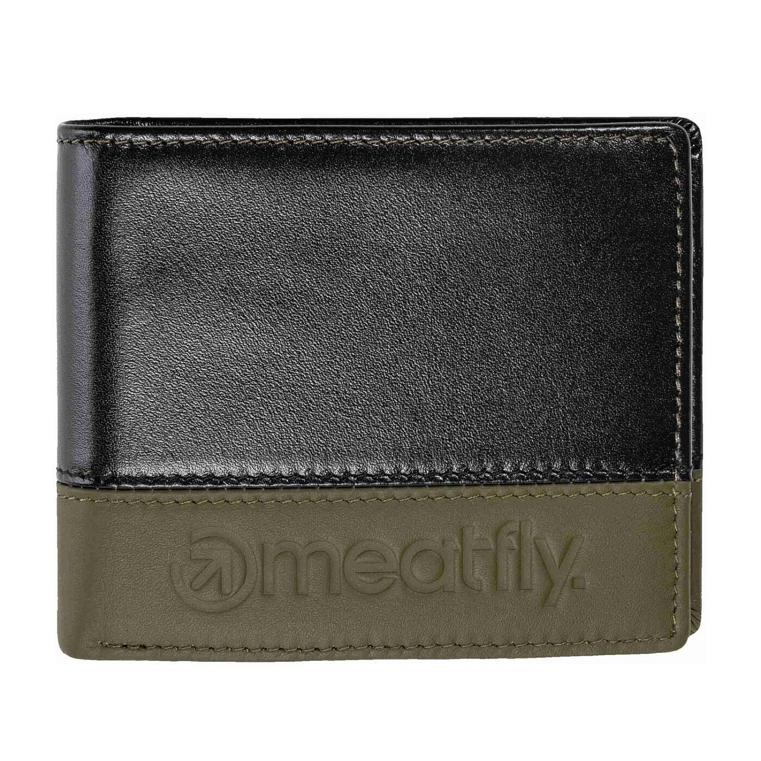 portfel Meatfly Eddie Premium Leather - Olive/Black