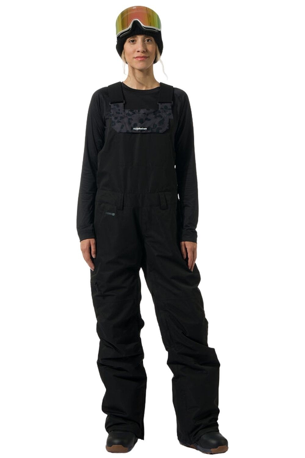 kalhoty Horsefeathers Tilda - Black/Floral Cheetah