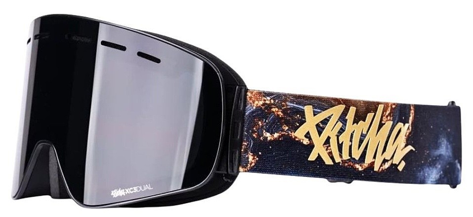 Skibrille Pitcha XC3 - Gold Lava/Black