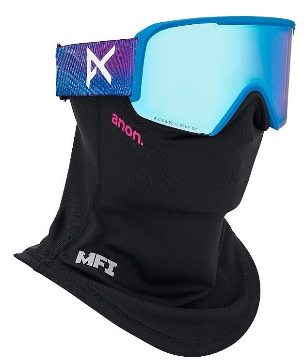 Skibrille Anon Nesa S MFI Face Mask - Pink Denim/Perceive Variable Blue