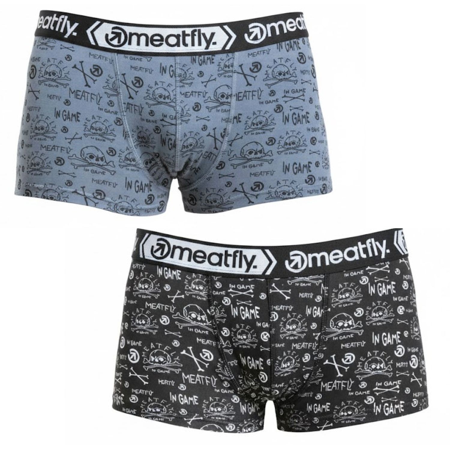 short Meatfly Balboa 2 Pack - Million Dollar Skull - men´s
