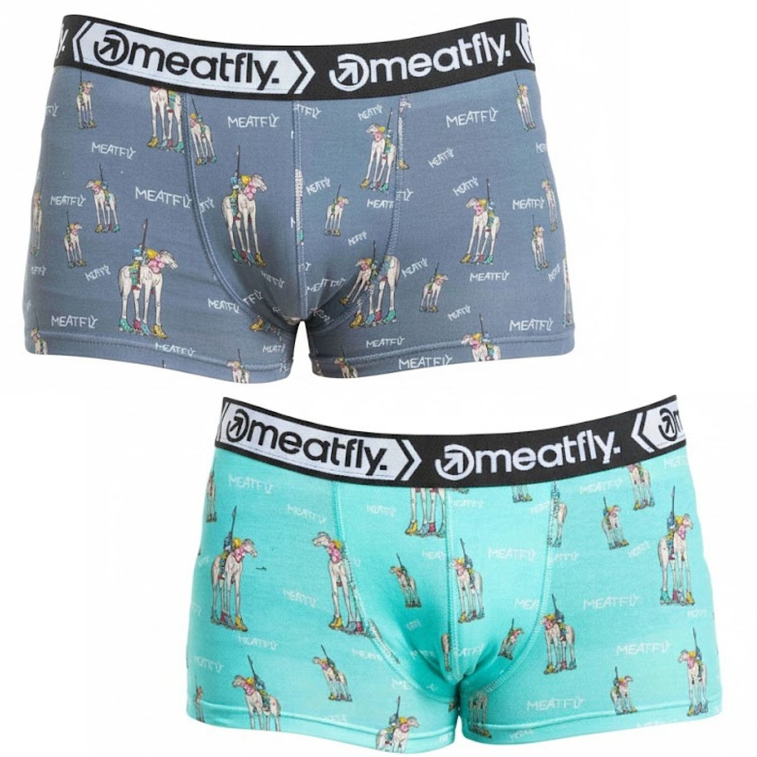 Boxershorts Meatfly Balboa 2 Pack - Horse - men´s