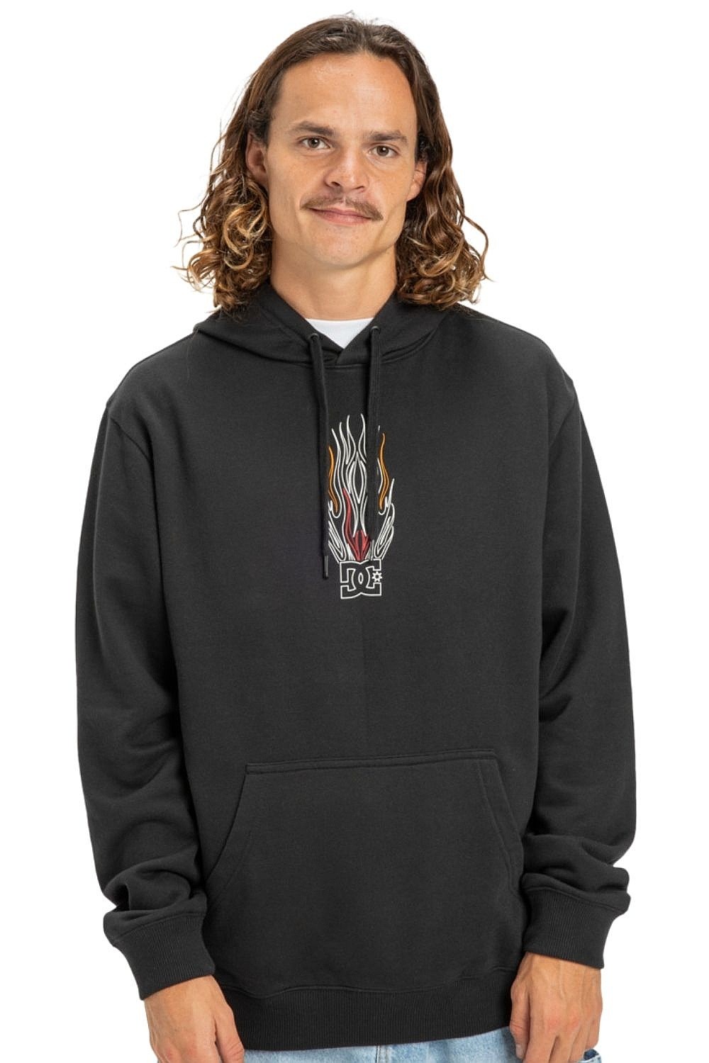 felpa DC Burnt Out Pullover - KVJ0/Black - men´s