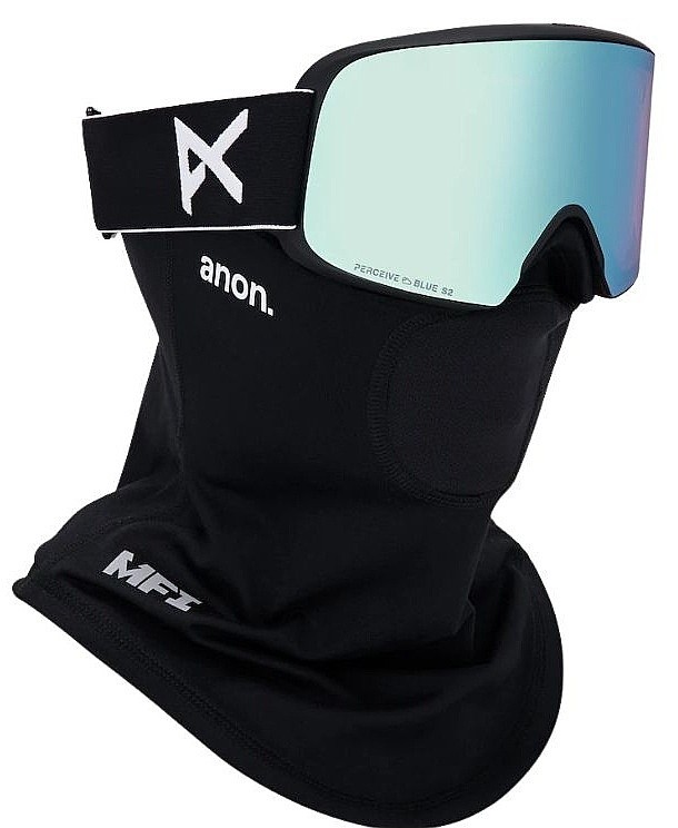 skibril Anon M6 Cylindrical MFI Face Mask - Black/Perceive Variable Blue