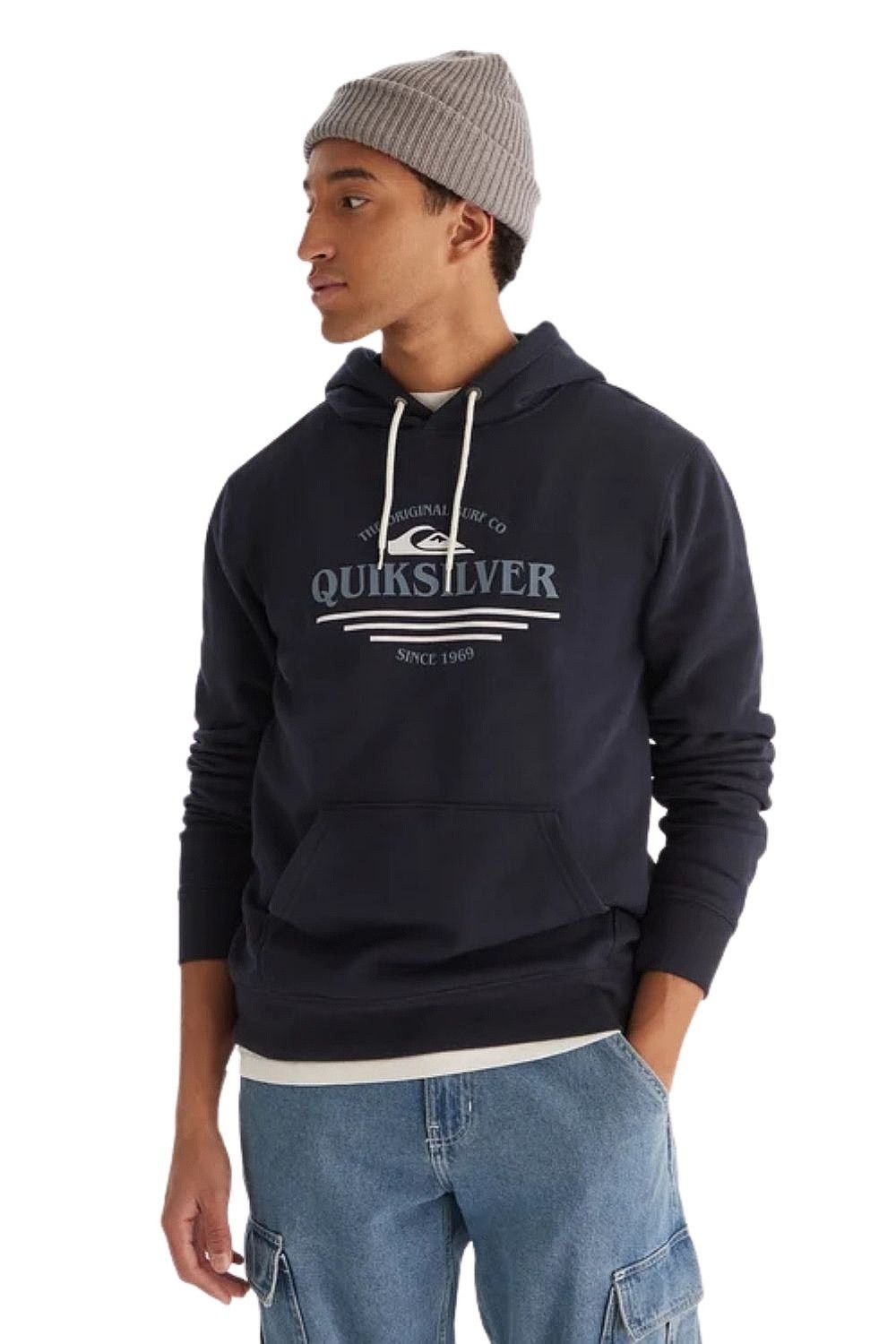 sweat-shirt Quiksilver Screen Fleece Classic Surf - KTP0/Dark Navy - men´s