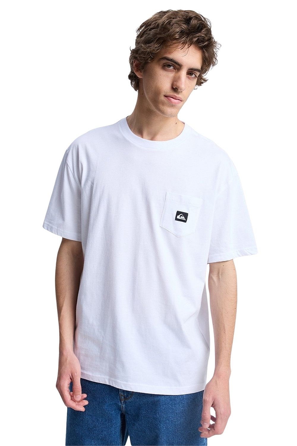T-shirt Quiksilver Salt Water Pocket - WBB0/White - men´s