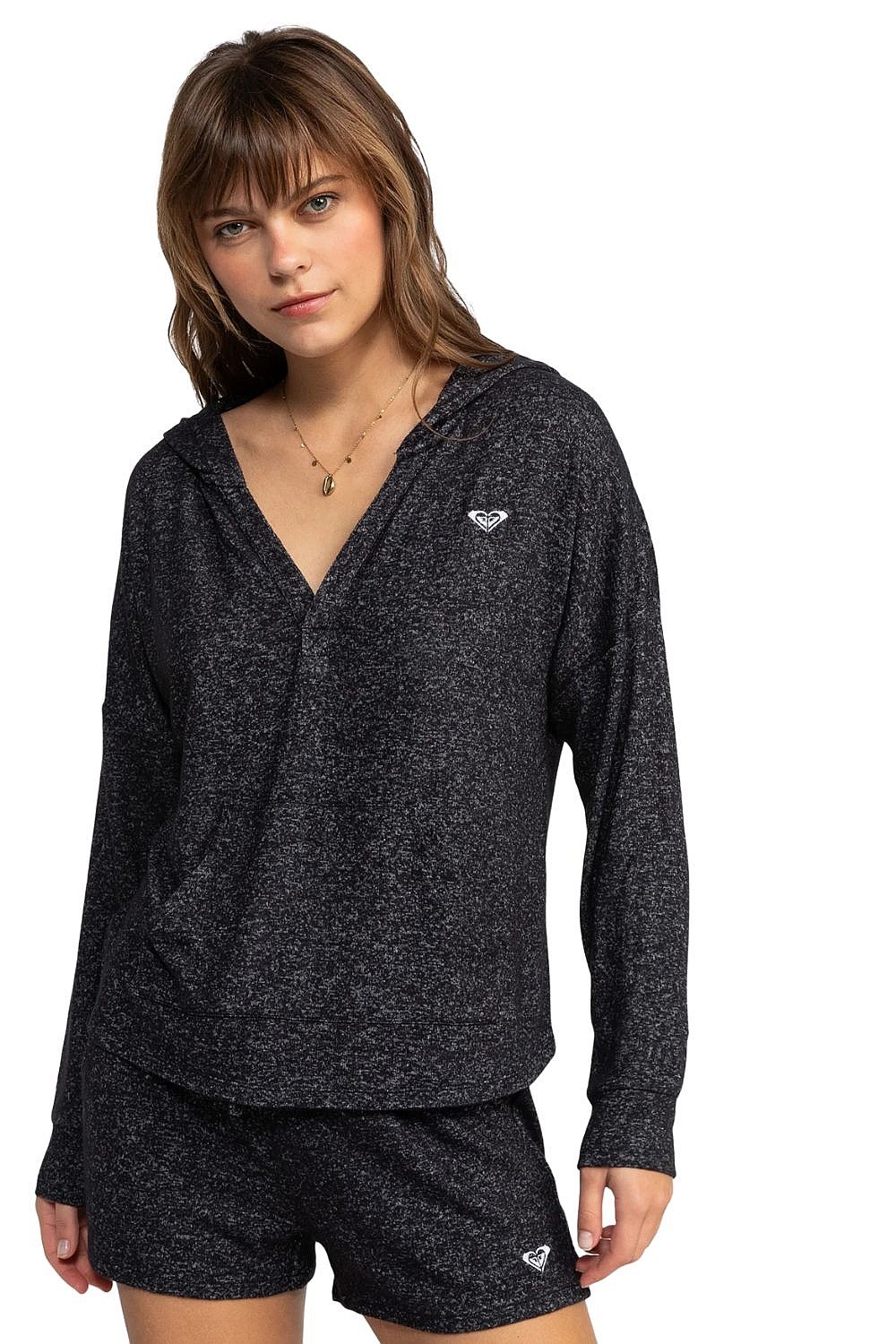 mikina Roxy Saturdaze Cosy Hoodie - KVJ0/True Black