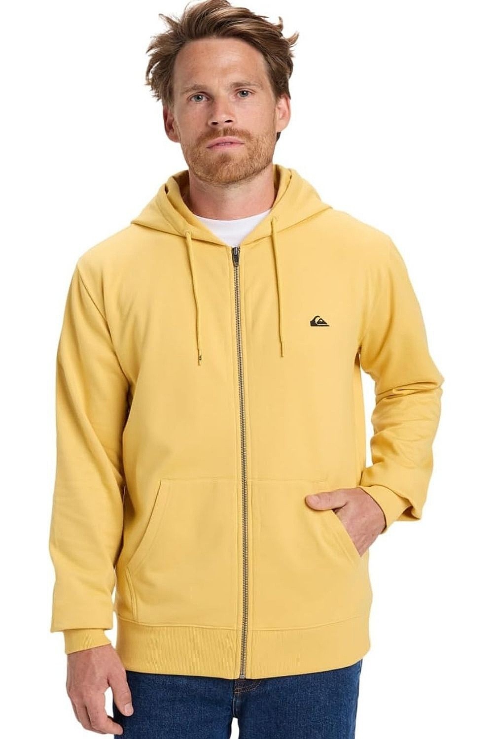 felpa Quiksilver Basic Hood Zip - YHP0/Rattan - men´s