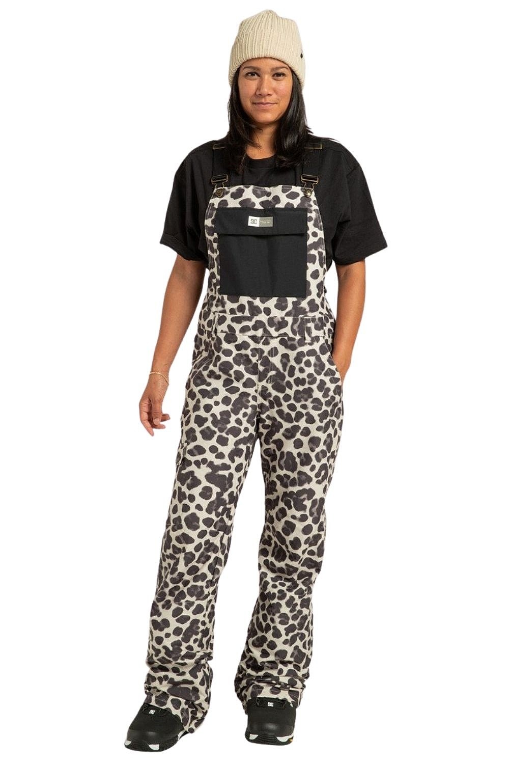 nohavice DC Valiant Bib - TFL4/Snow Cat - women´s