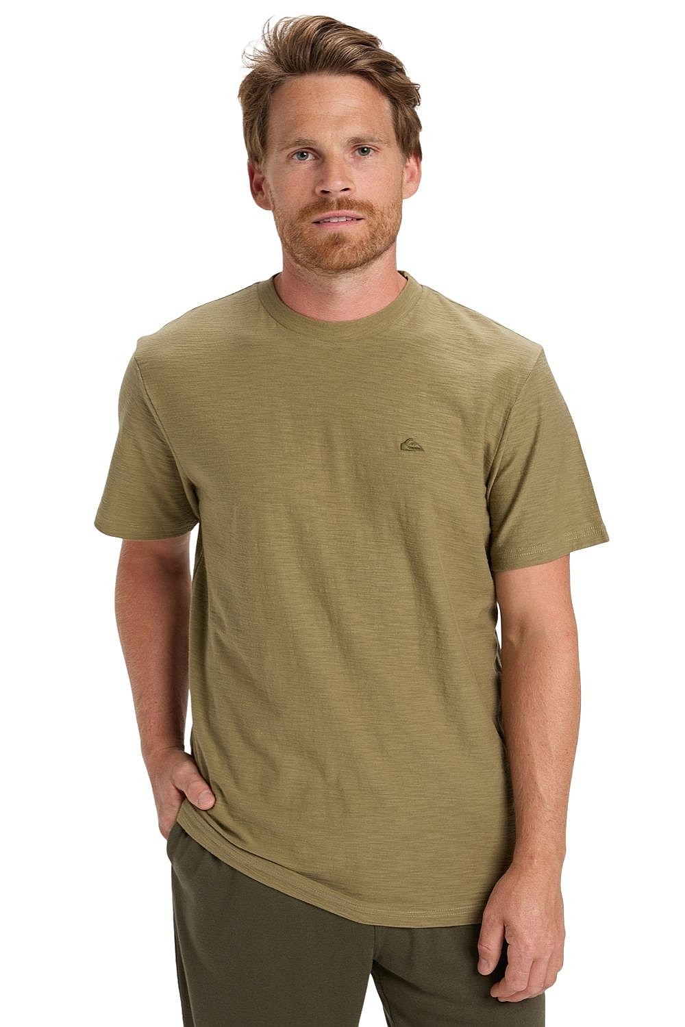 рубашка Quiksilver Slub Roundneck - TMZ0/Aloe - men´s