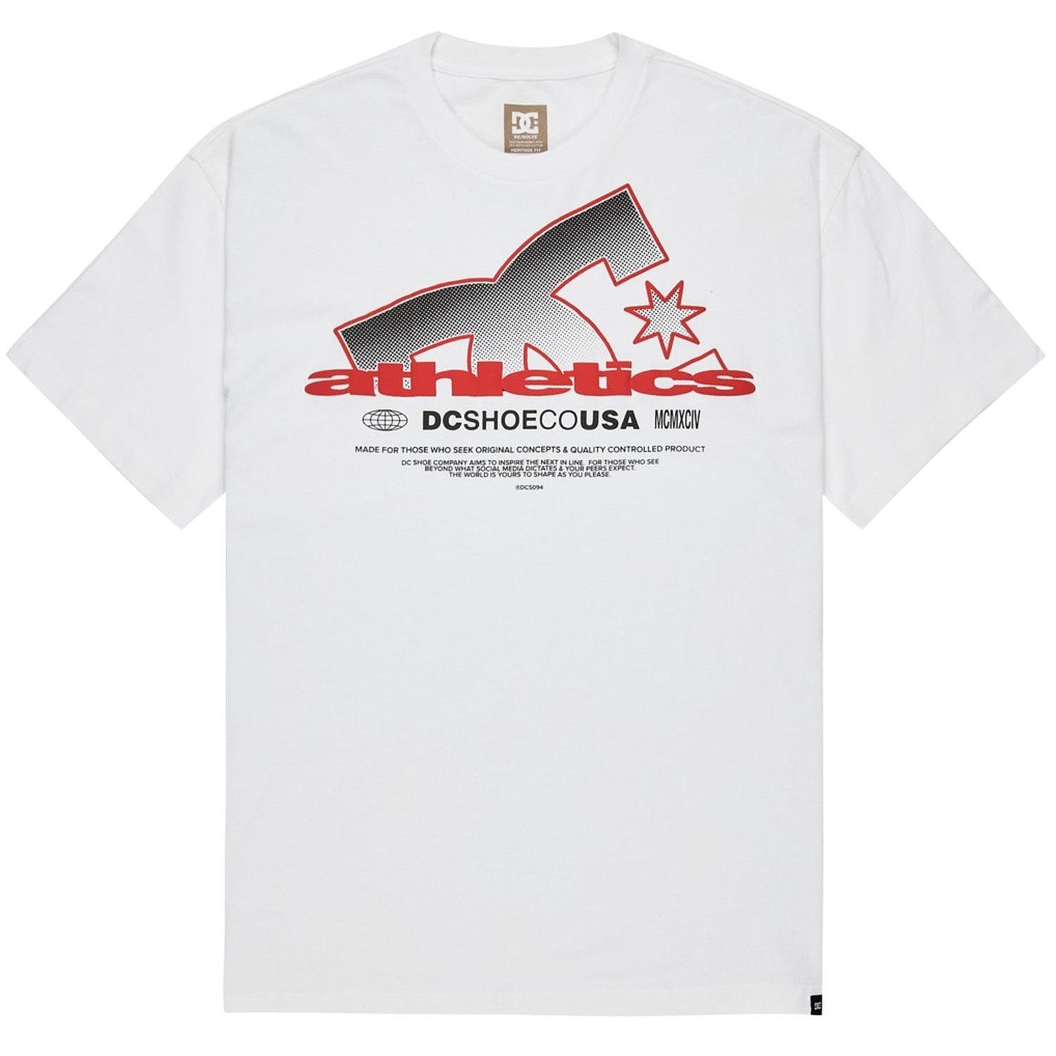 shirts DC Slathletic Hss - WBB0/White - men´s