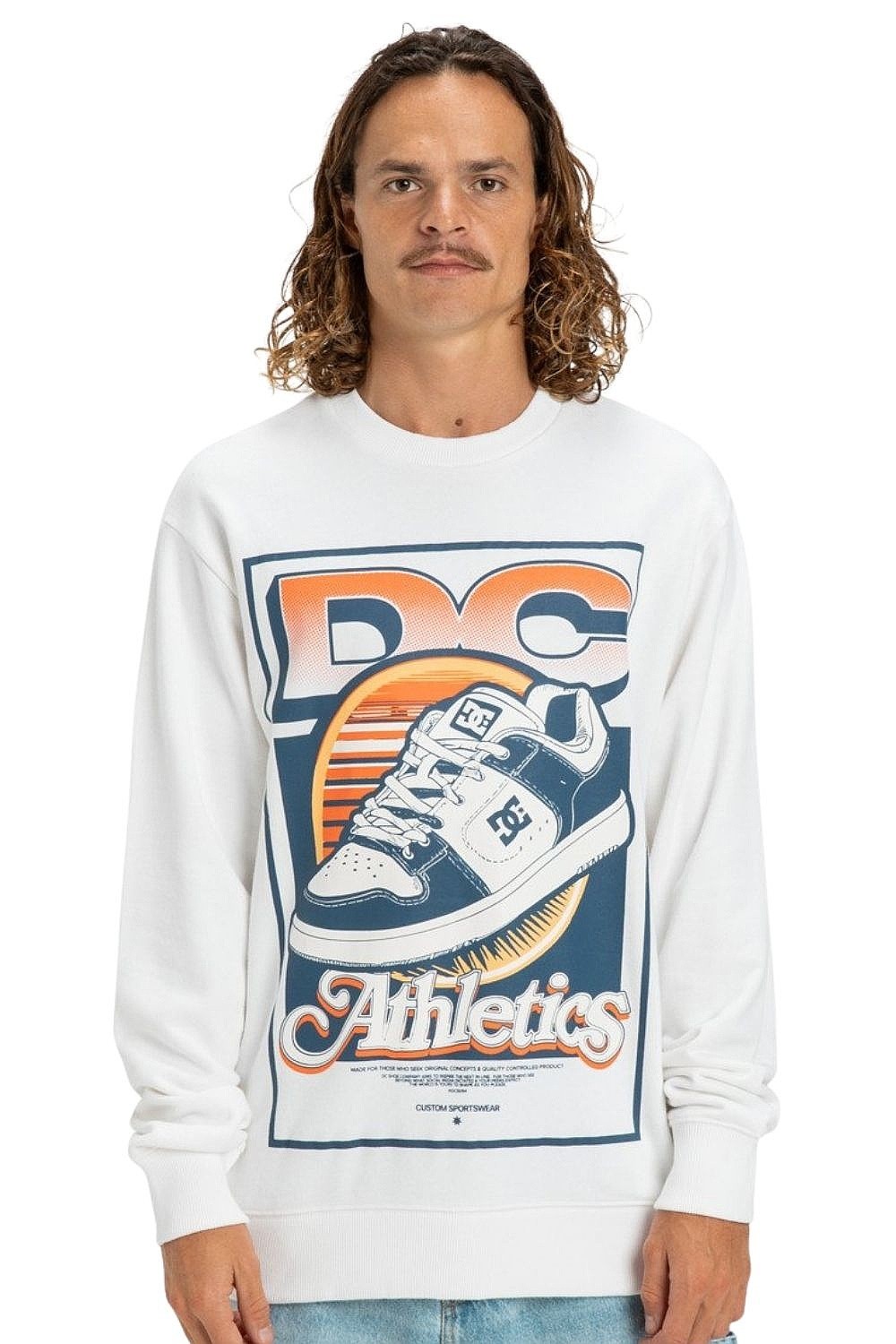 sweatshirt DC Manteca Tribute Crew - WBB0/White - men´s