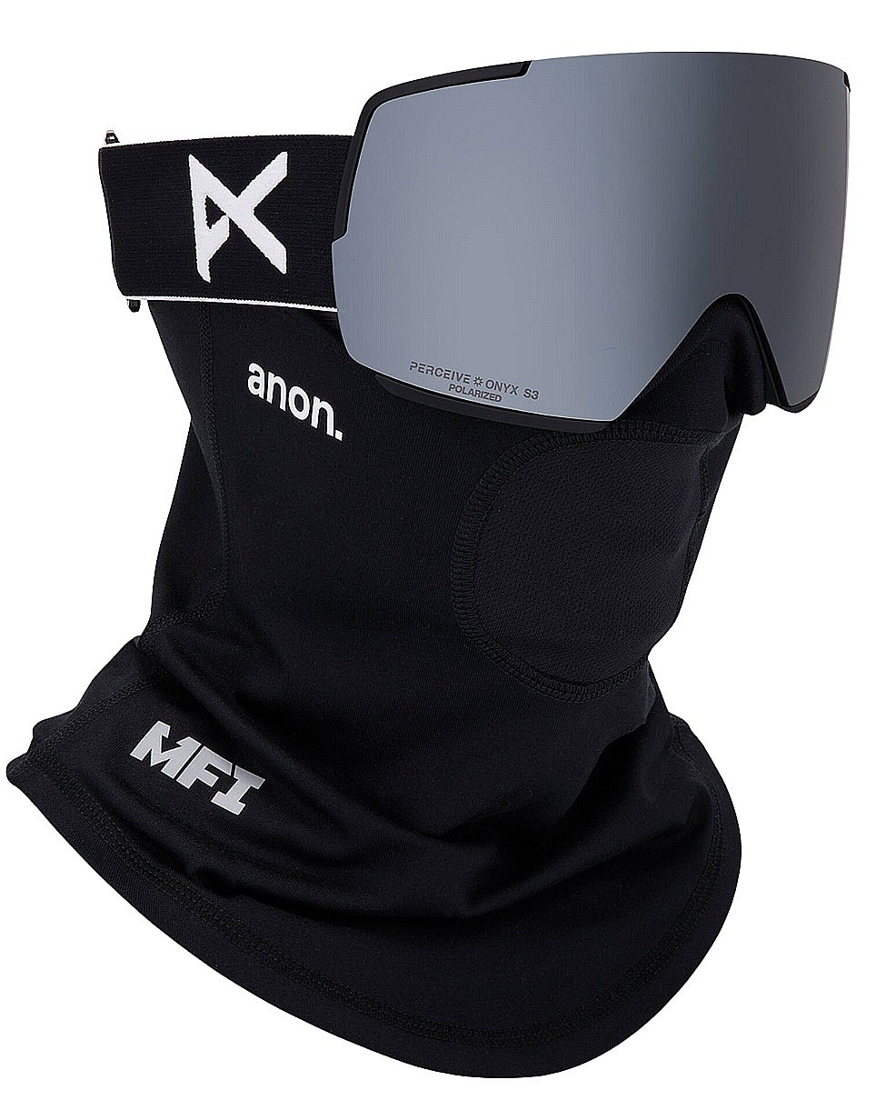 masque de ski  Anon M5 Flat Toric MFI Face Mask Polarized - Black/Perceive Sunny Polarized Onyx