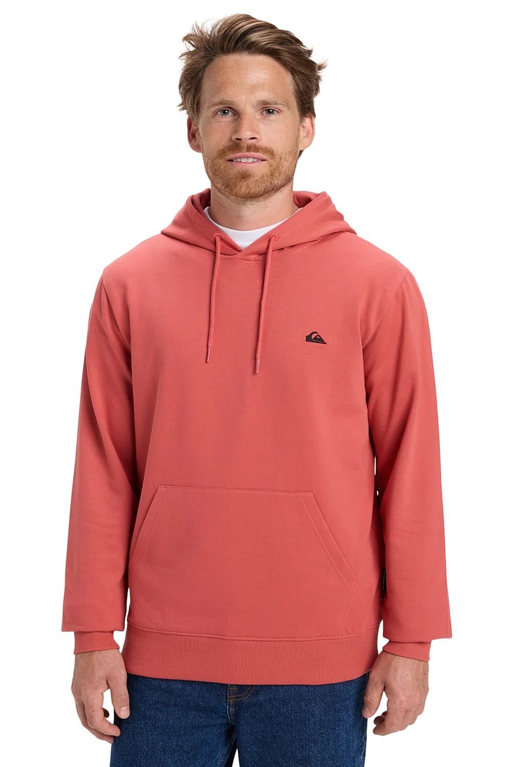 sudadera Quiksilver Basic Hoodie - MMZ0/Mineral Red - men´s