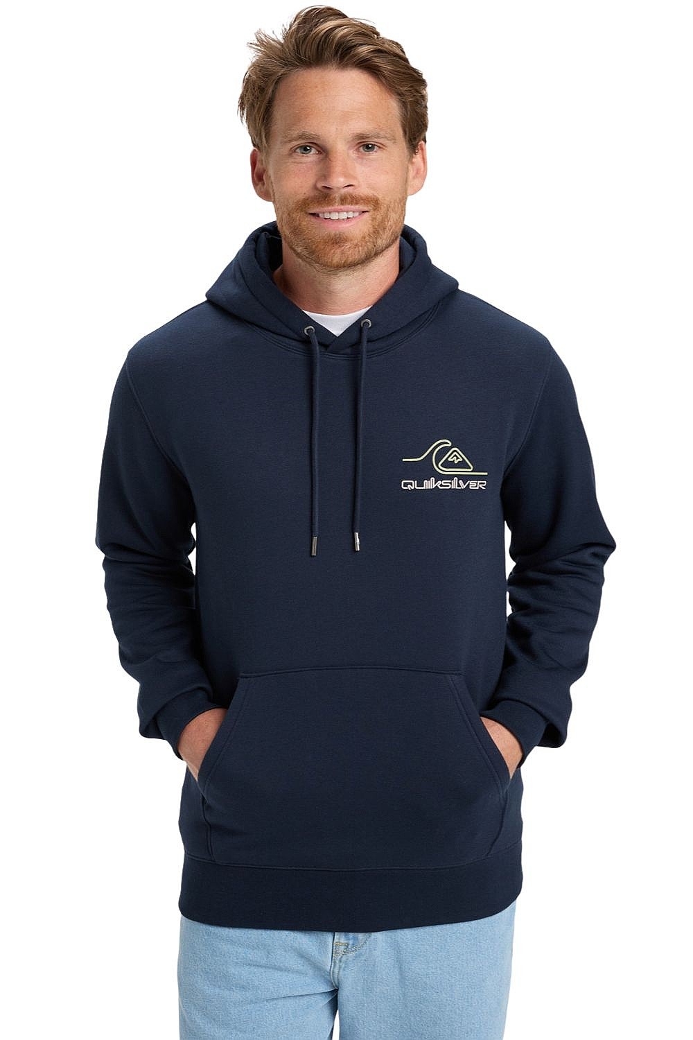 mikina Quiksilver Light Waves Hoodie - KTP0/Dark Navy - men´s