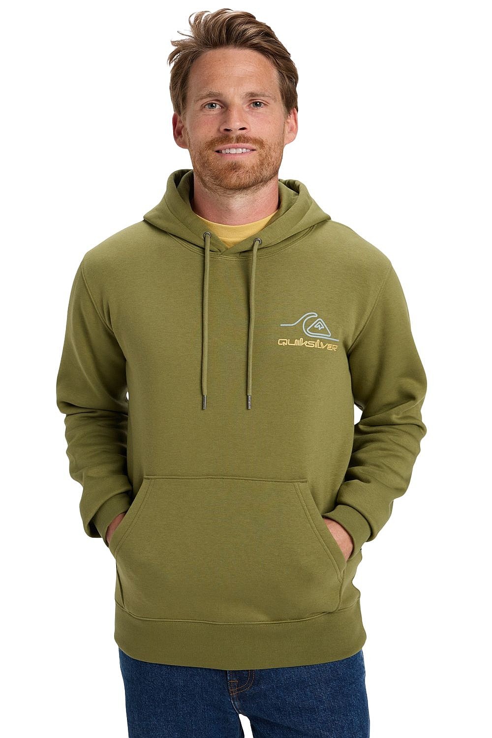 кофта Quiksilver Light Waves Hoodie - GNG0/Loden Green - men´s