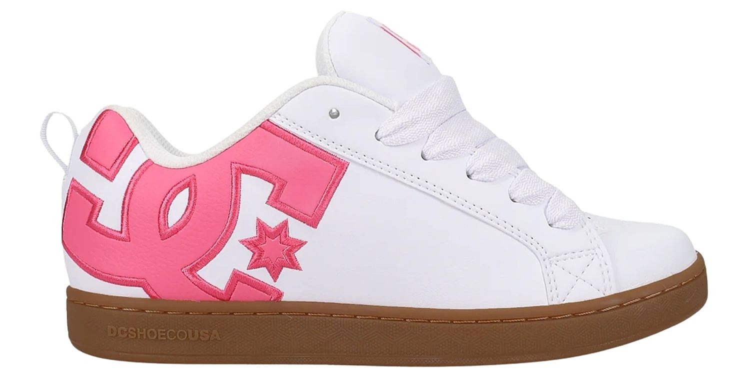 topánky DC Court Graffik - White/Pink/Gum - women´s
