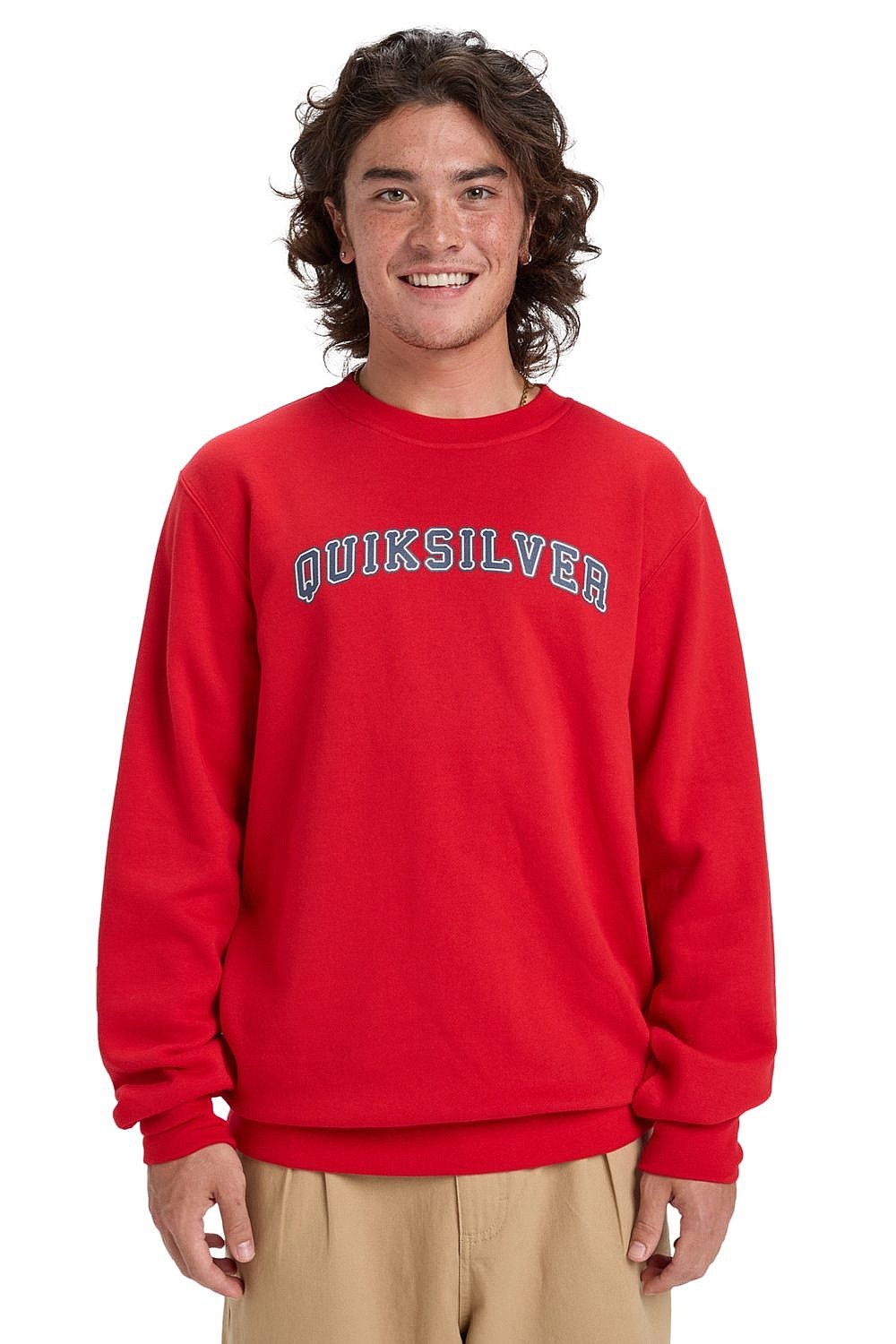 mikina Quiksilver Graphic Crew - RZM0/Salsa - men´s