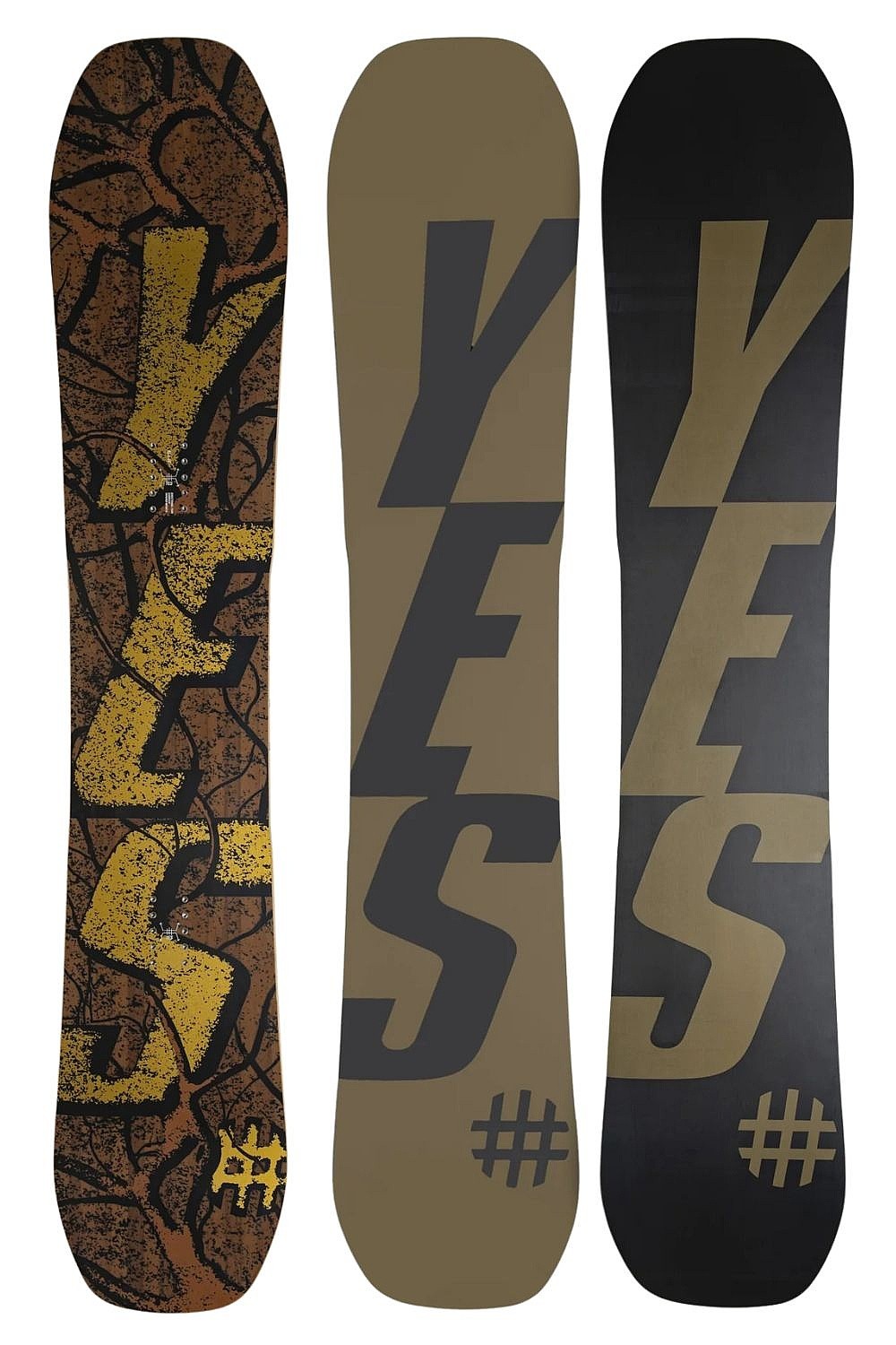 сноуборд Yes All-In CamRock Wide - Brown - men´s