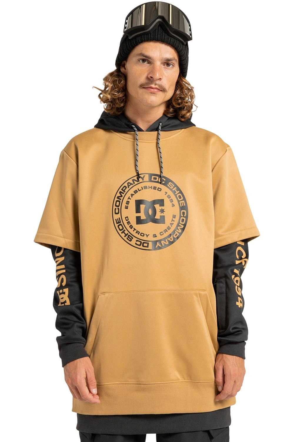 sudadera DC Dryden - YLM0/Mustard Gold - men´s