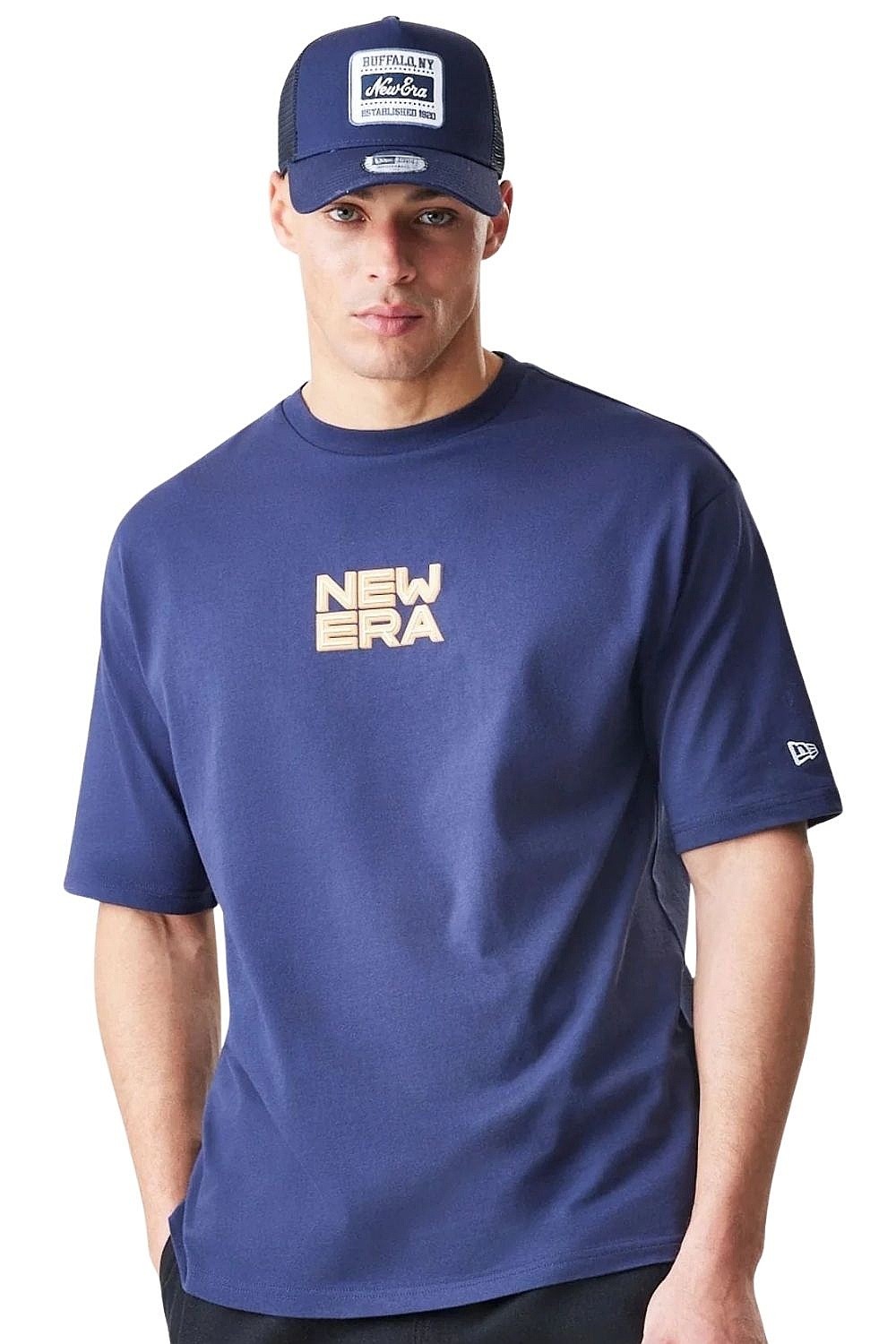 shirts New Era Location Oversized Branded - Night Shift Navy