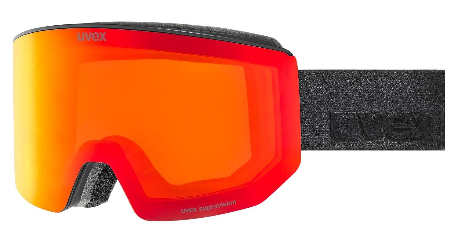 горнолыжные очки  Uvex Lace Attract FM - S5506652030/Black Matt/Mirror Red
