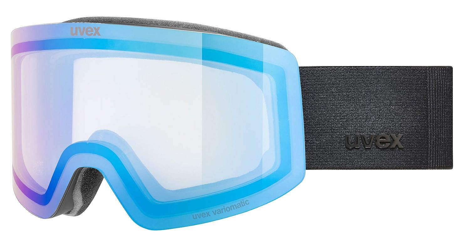Skibrille Uvex Provoqe V - S5506812330/Black Matt/Mirror Blue