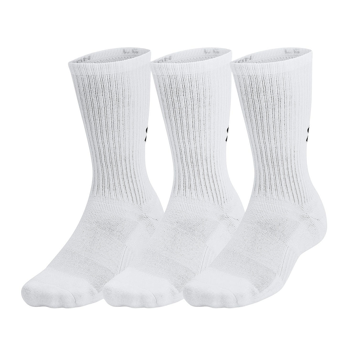 șosete Under Armour Training Cotton 3 Pack Crew - White/Black
