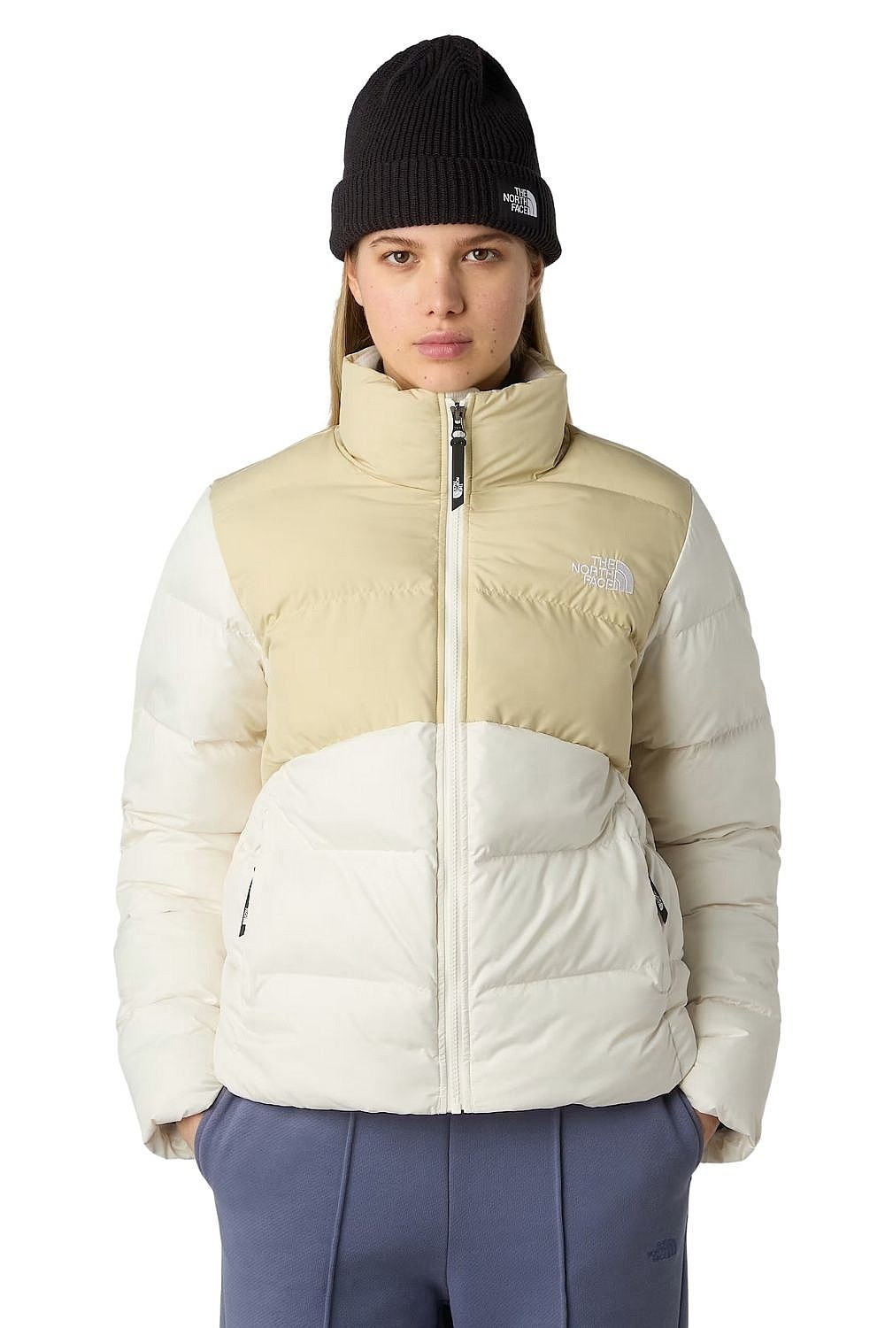 kurtka The North Face Saikuru - Gravel/White Dune