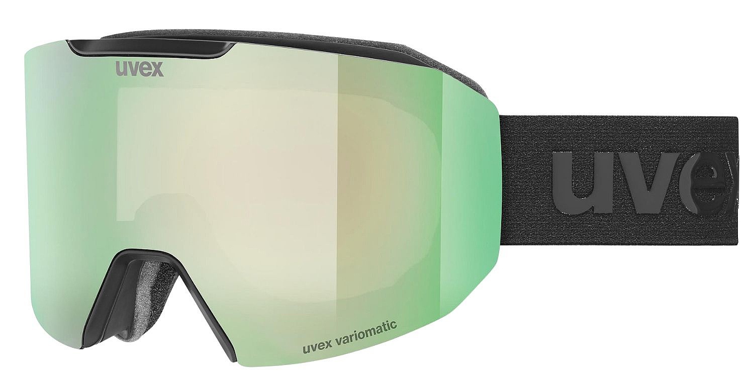 горнолыжные очки  Uvex Evidnt Attract V - S5506712230/Black Matt/Mirror Green