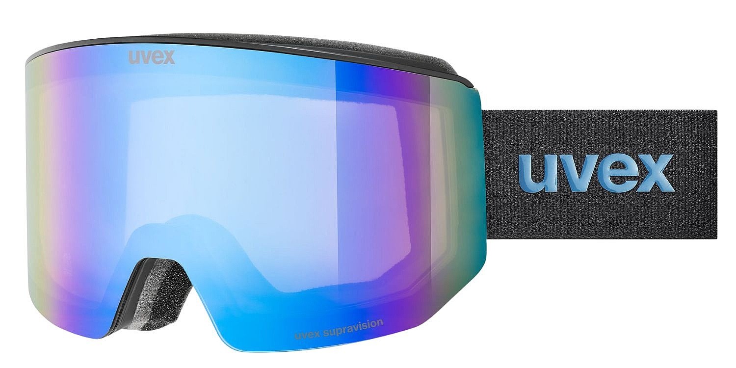горнолыжные очки  Uvex Lace Attract FM - S5506652330/Black Matt/Mirror Blue