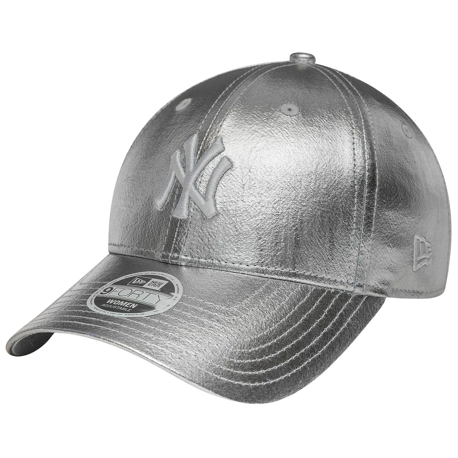 kšiltovka New Era 9FO Metallic MLB New York Yankees - Metallic Silver