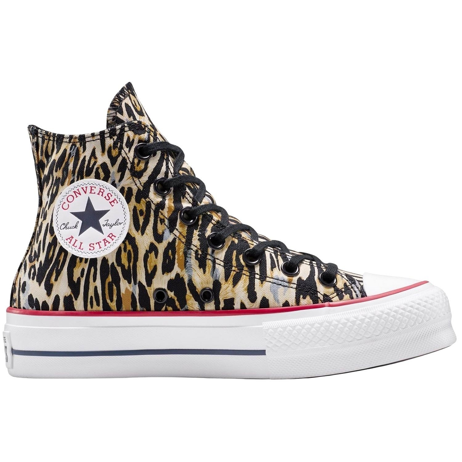 buty Converse Chuck Taylor All Star Lift Platform Leopard Hi - A15462/Black/White/Red