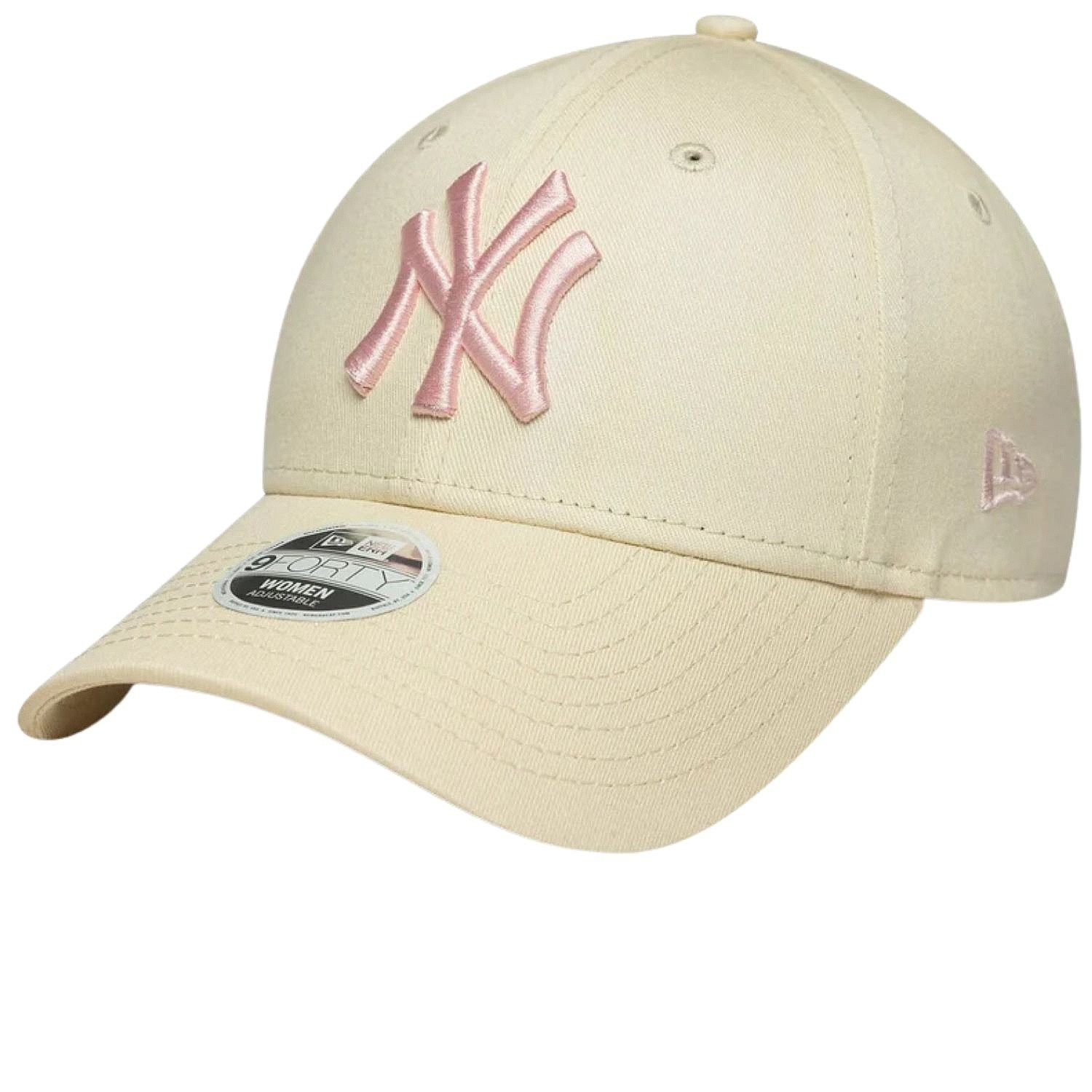 czapka z daszkiem New Era 9FO League Essential MLB New York Yankees - Light Cream/Pink Rouge