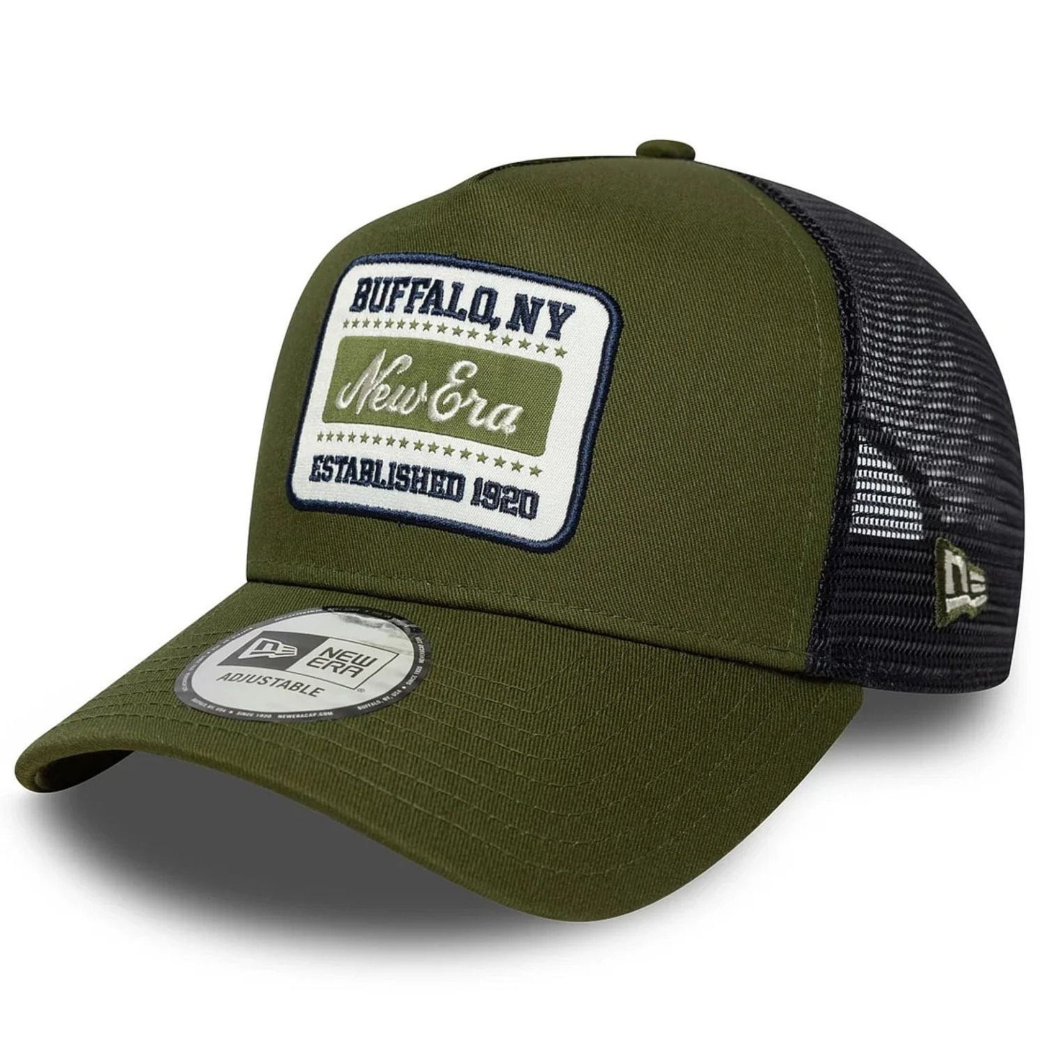 czapka z daszkiem New Era 9FO AF Patch Trucker Branded - Rifle Green