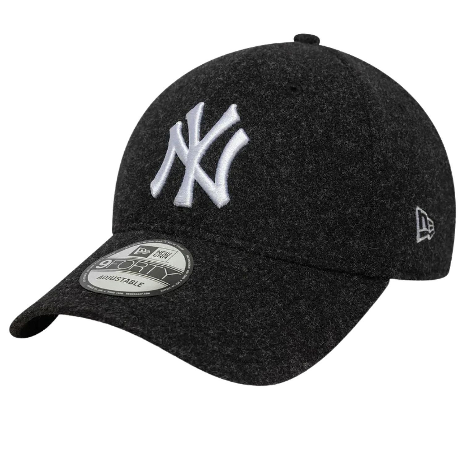 kšiltovka New Era 9FO Melton Wool MLB New York Yankees - Black/White
