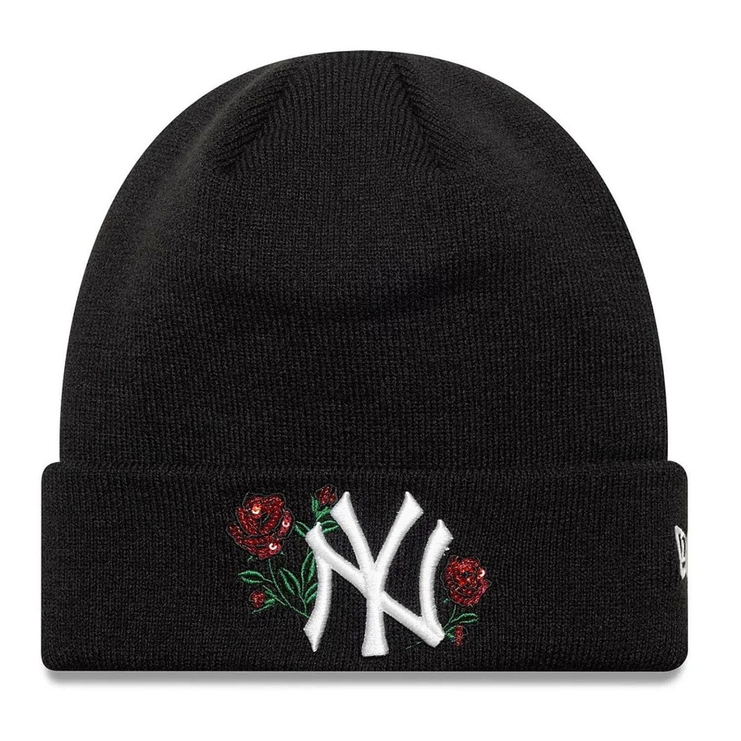 Mütze New Era Sequin Rose MLB New York Yankees - Black - women´s