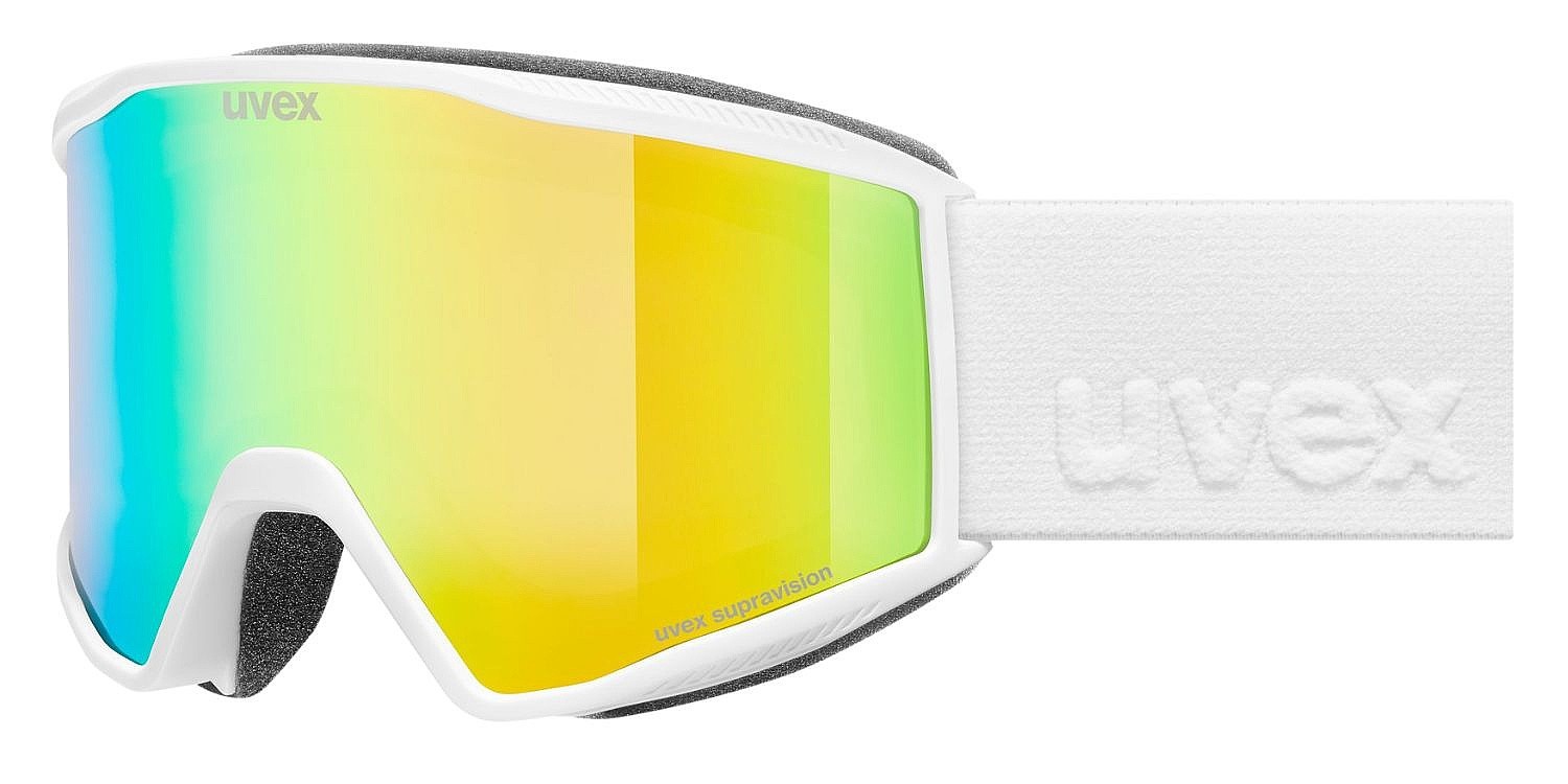 masque de ski  Uvex Blast FM - S5501821130/White Matt/Mirror Green