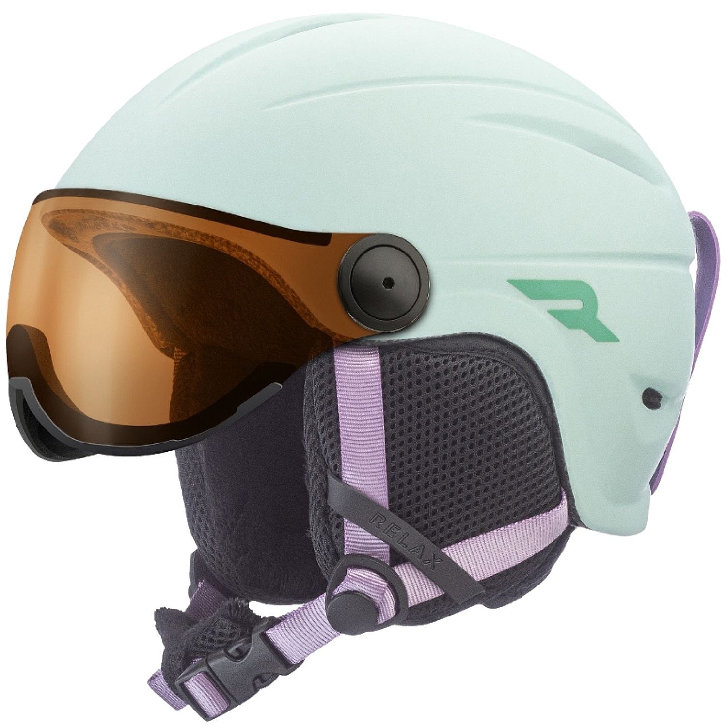 шлем Relax Twister Visor - RH27Z/Mint Blue Matt - unisex junior