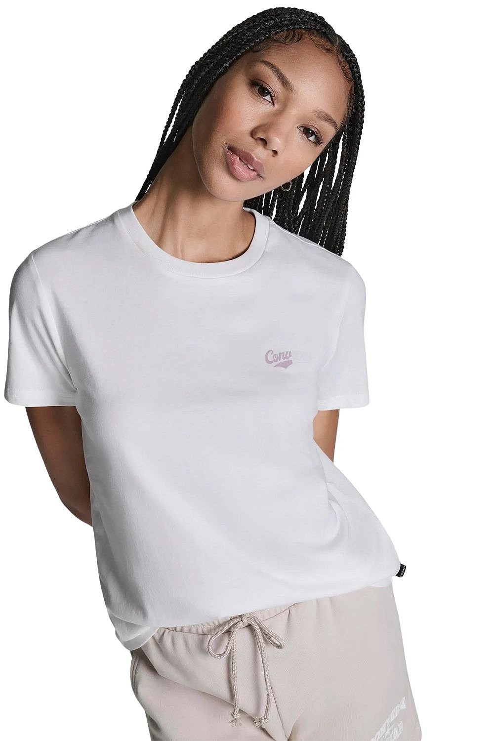 T-shirt Converse Winged Converse Low Chucks/CVW5T847 - WHT/White - women´s