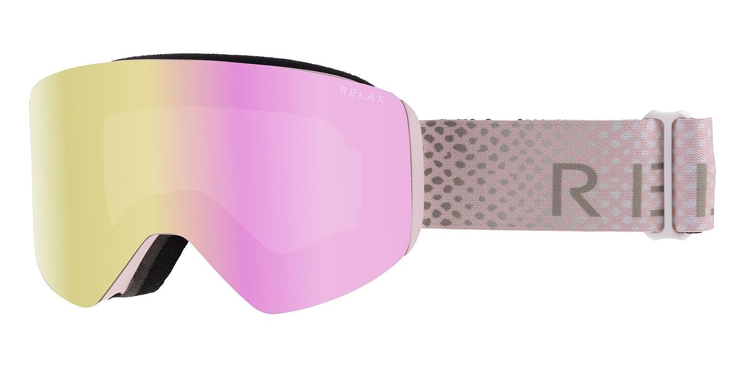 горнолыжные очки  Relax Flow - HTG78D/Powder Pink Matt/Bronze/Rose Gold Platinum - women´s