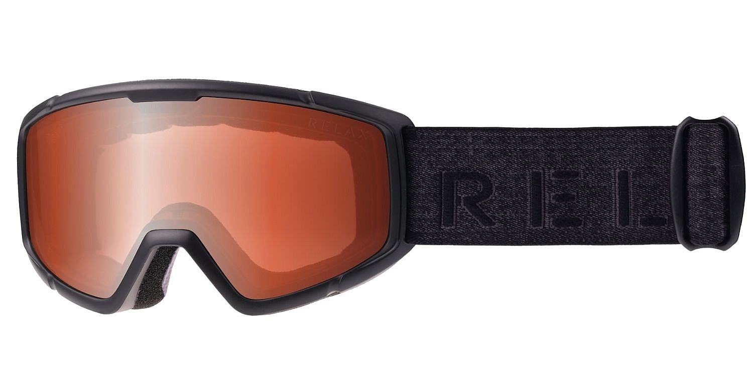 горнолыжные очки  Relax Slider - HTG30D/Black Matt/Orange Lunar - unisex junior