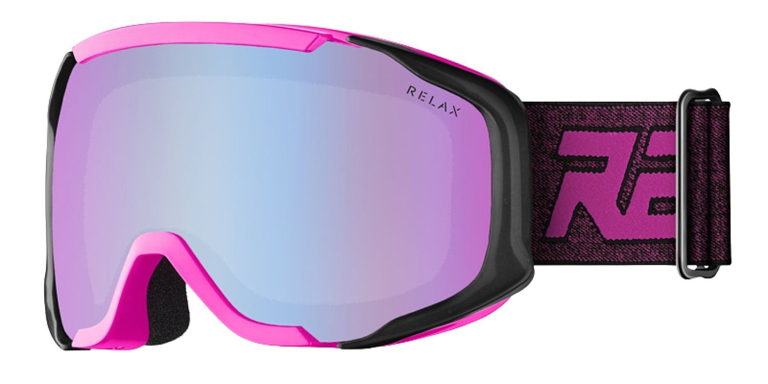Skibrille Relax De-Vil - HTG65F/Gloss Neon Pink/Black/Rose/Ocean Sensor - girl´s