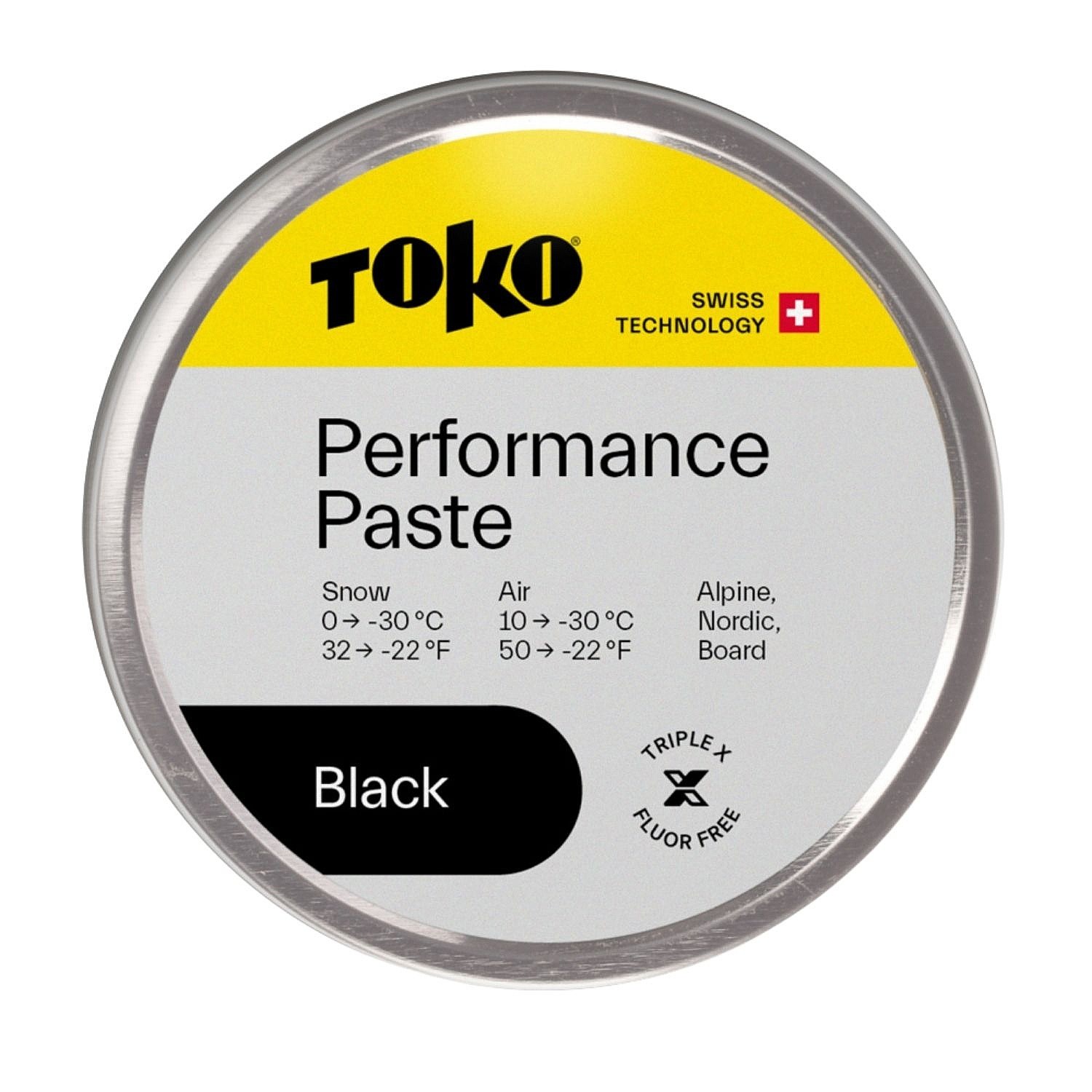 la cire Toko Performance Paste 0 °C - -30 °C - Black