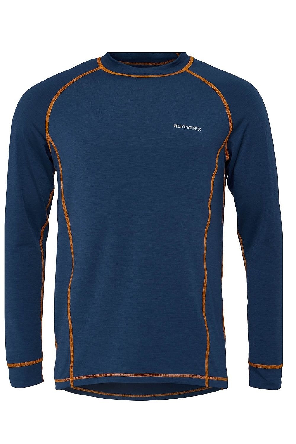 tričko Klimatex Asger Thermoplus+ LS - Dark Blue/Orange - men´s