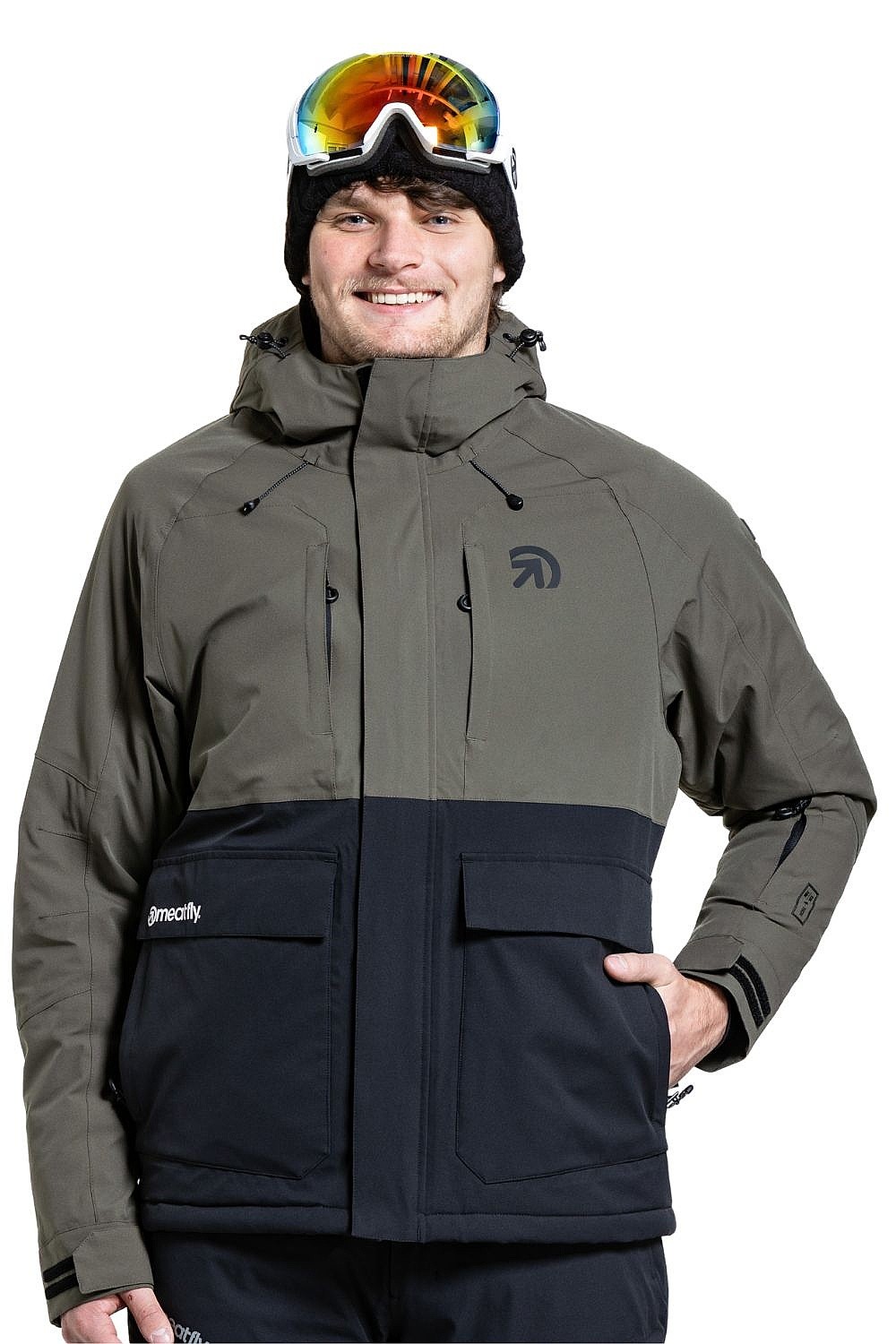 veste Meatfly Vertigo - Olive Dark/Black - men´s